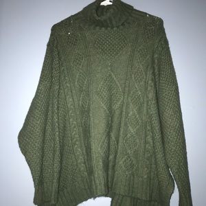Aerie olive green sweater medium